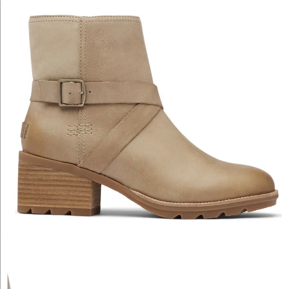 SOREL CATE LEATHERS BUCKLE WATERPROOF SANDY BOOT SIZE:9 - Picture 8 of 8